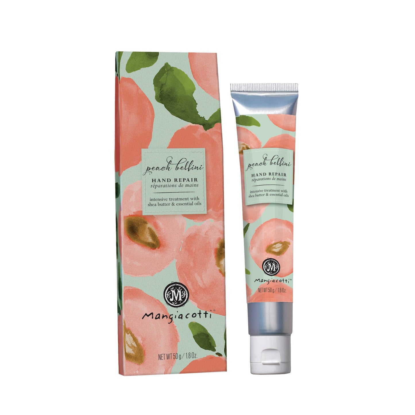Peach Bellini Hand Repair by Mangiacotti 1.8 oz, plant based