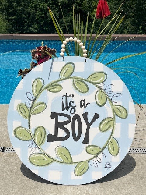 It's a Boy Door Hanger