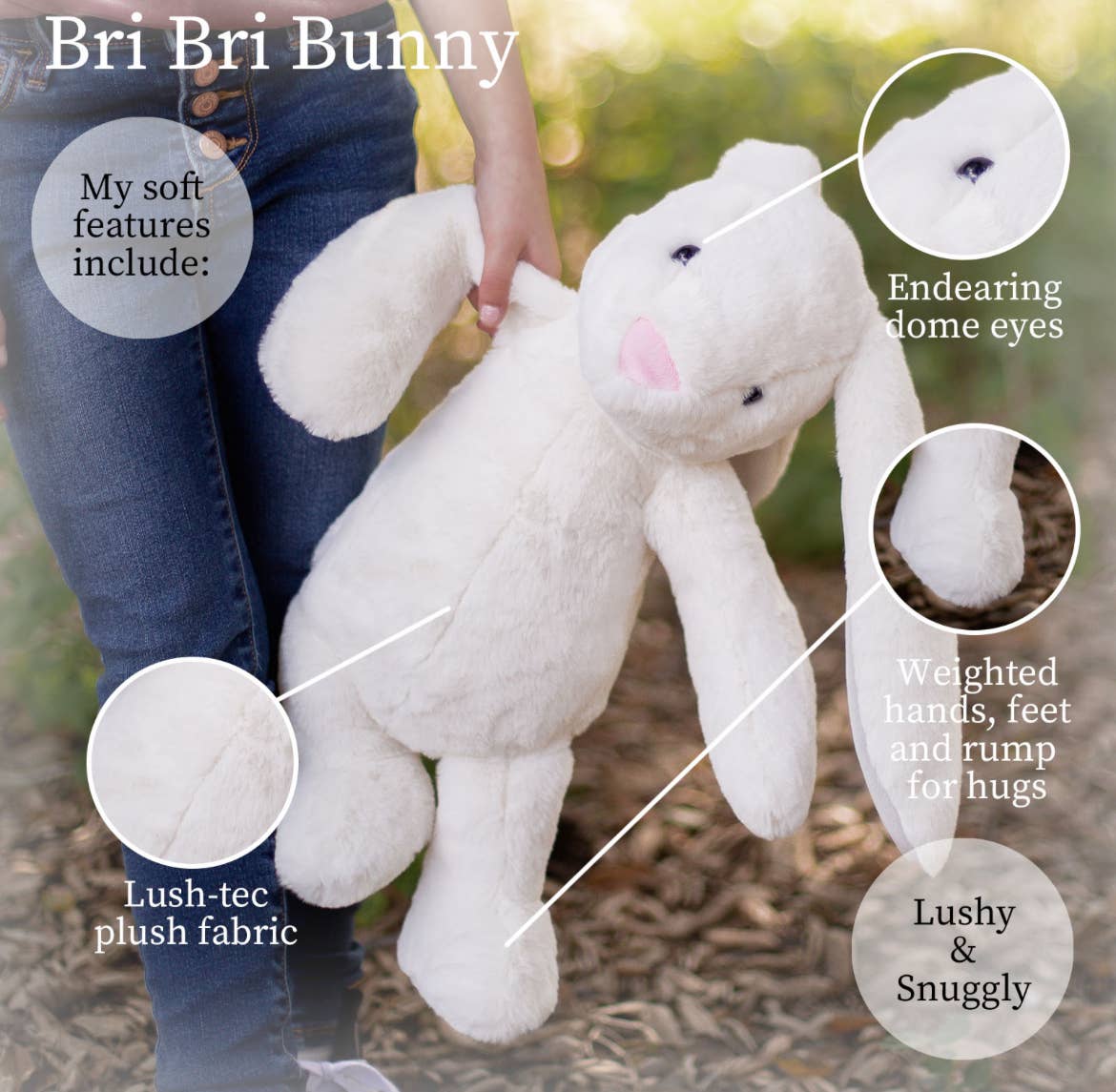 WS BriBri Cream Bunny 16"