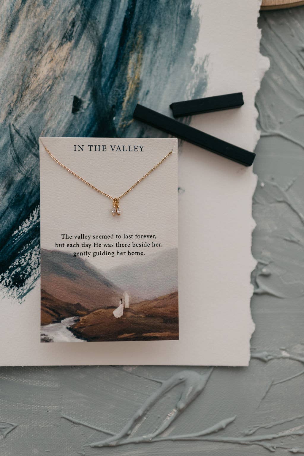 In the Valley | Christian Necklace Gift | Psalm 23:4