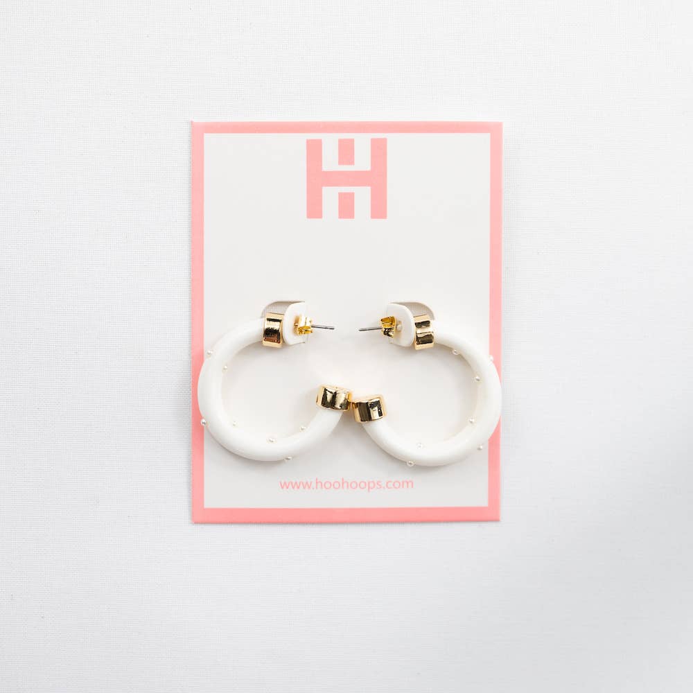 Minis - White with Pearls