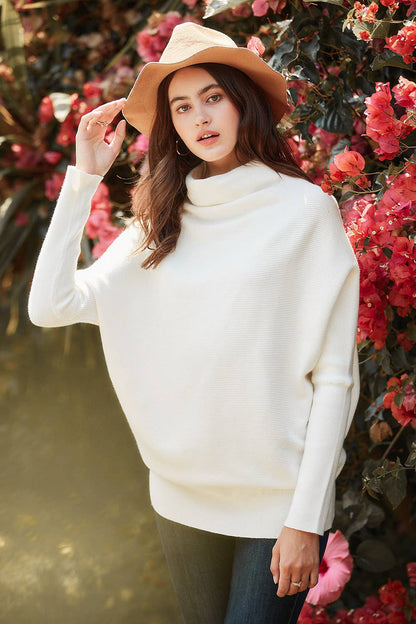 SLOUCH NECK DOLMAN PULLOVER