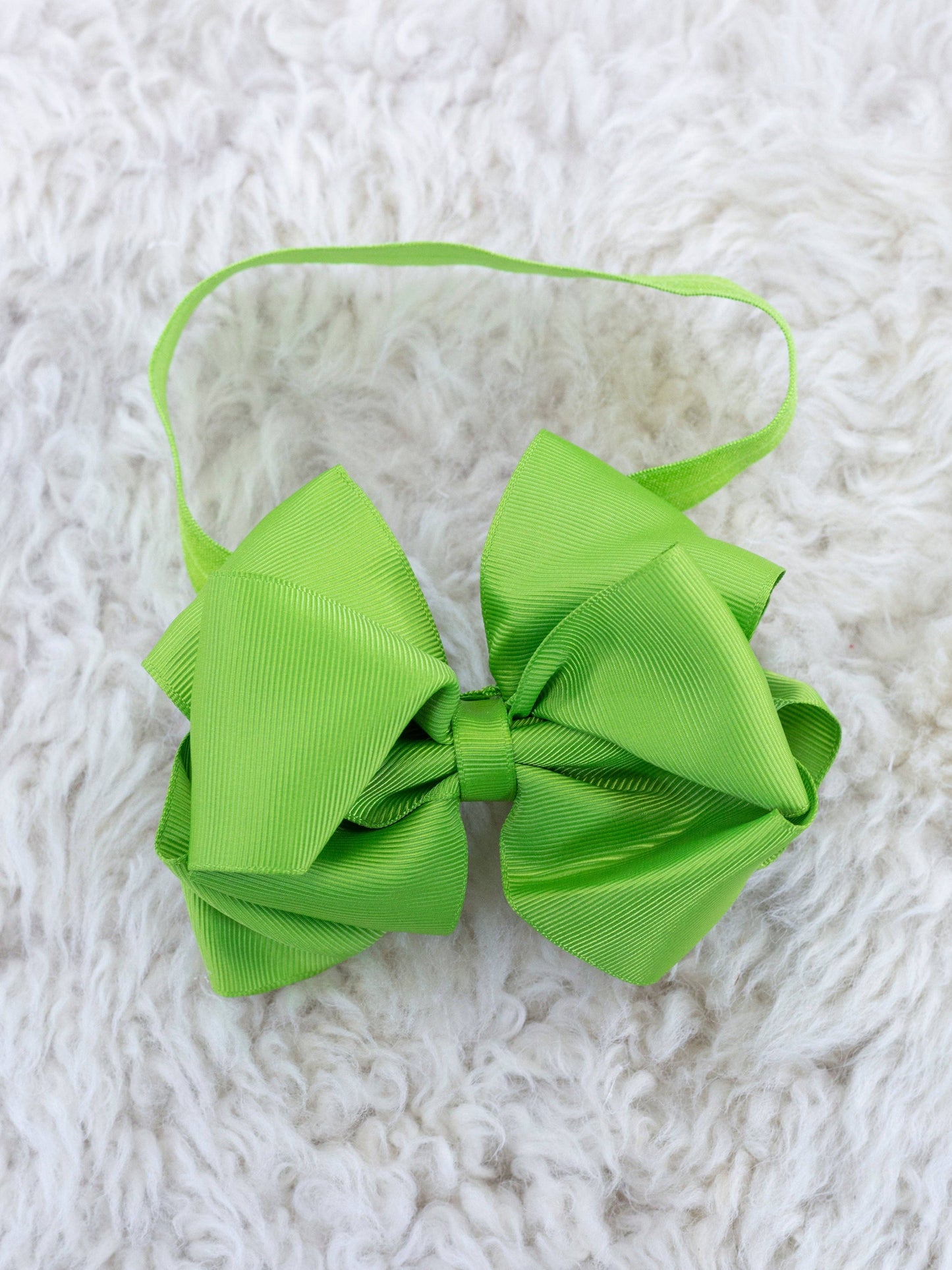 5 Inch Double Layer Bow With Headband - 29 Colors Available