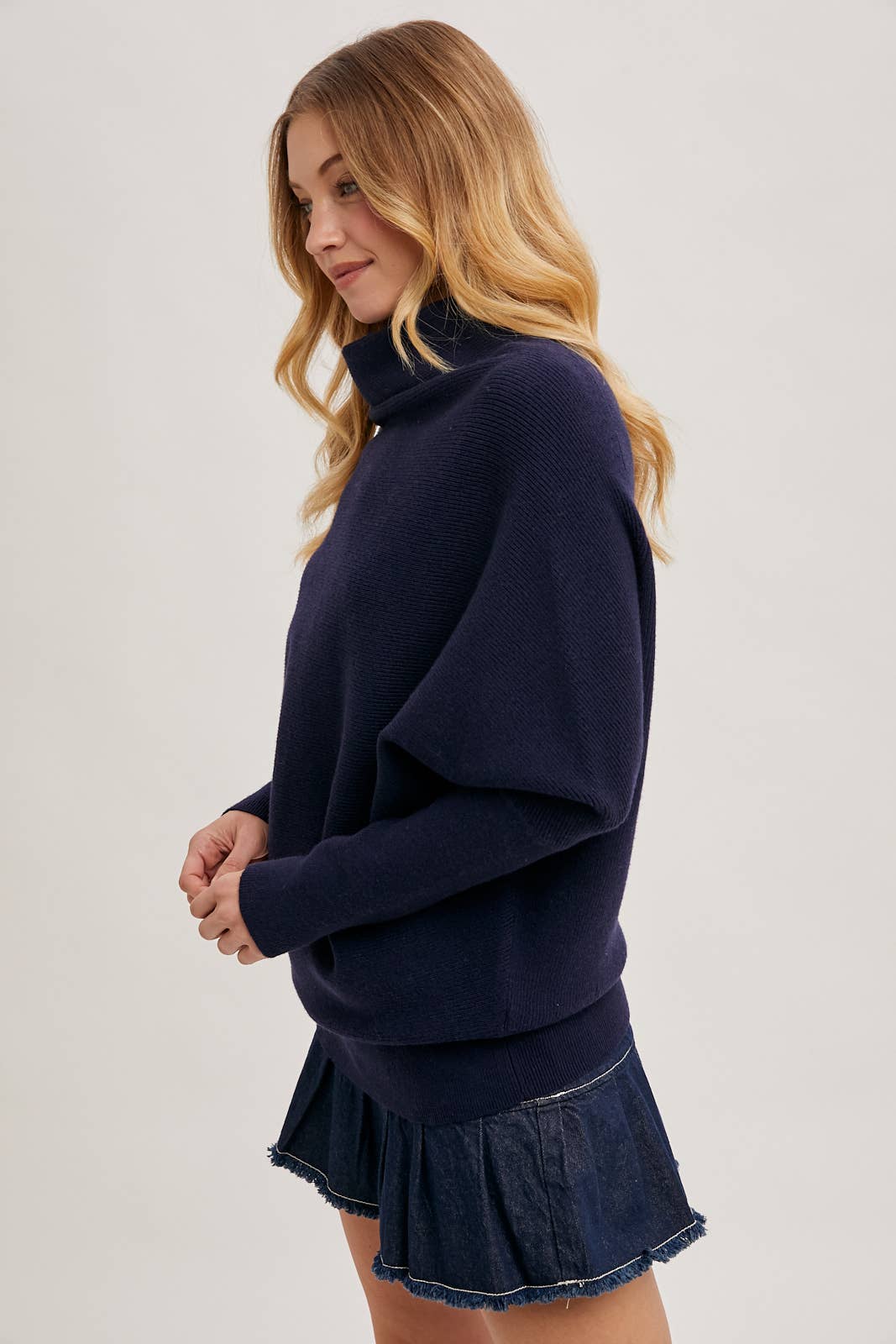 SLOUCH NECK DOLMAN PULLOVER