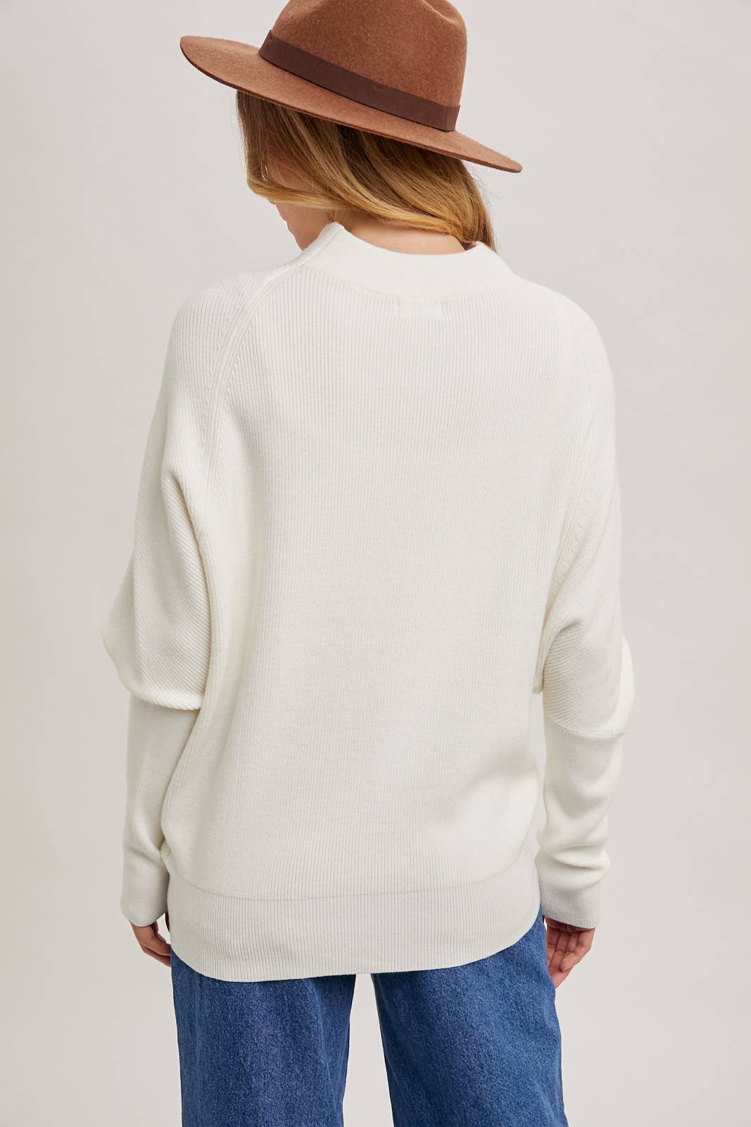 SLOUCH NECK DOLMAN PULLOVER