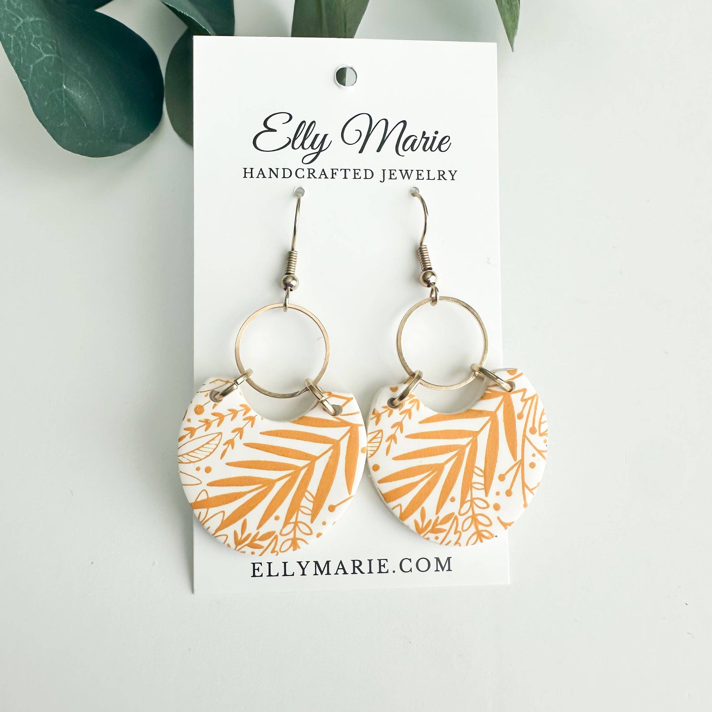 Lily Polymer Dangles- Multiple Colors- Summer Earrings, 