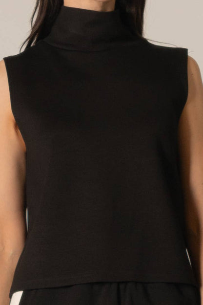 P. CILL Butter Modal Cowl Neck Sleeveless Top