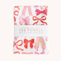 Pack of 2 Pink Bows Tea Towels