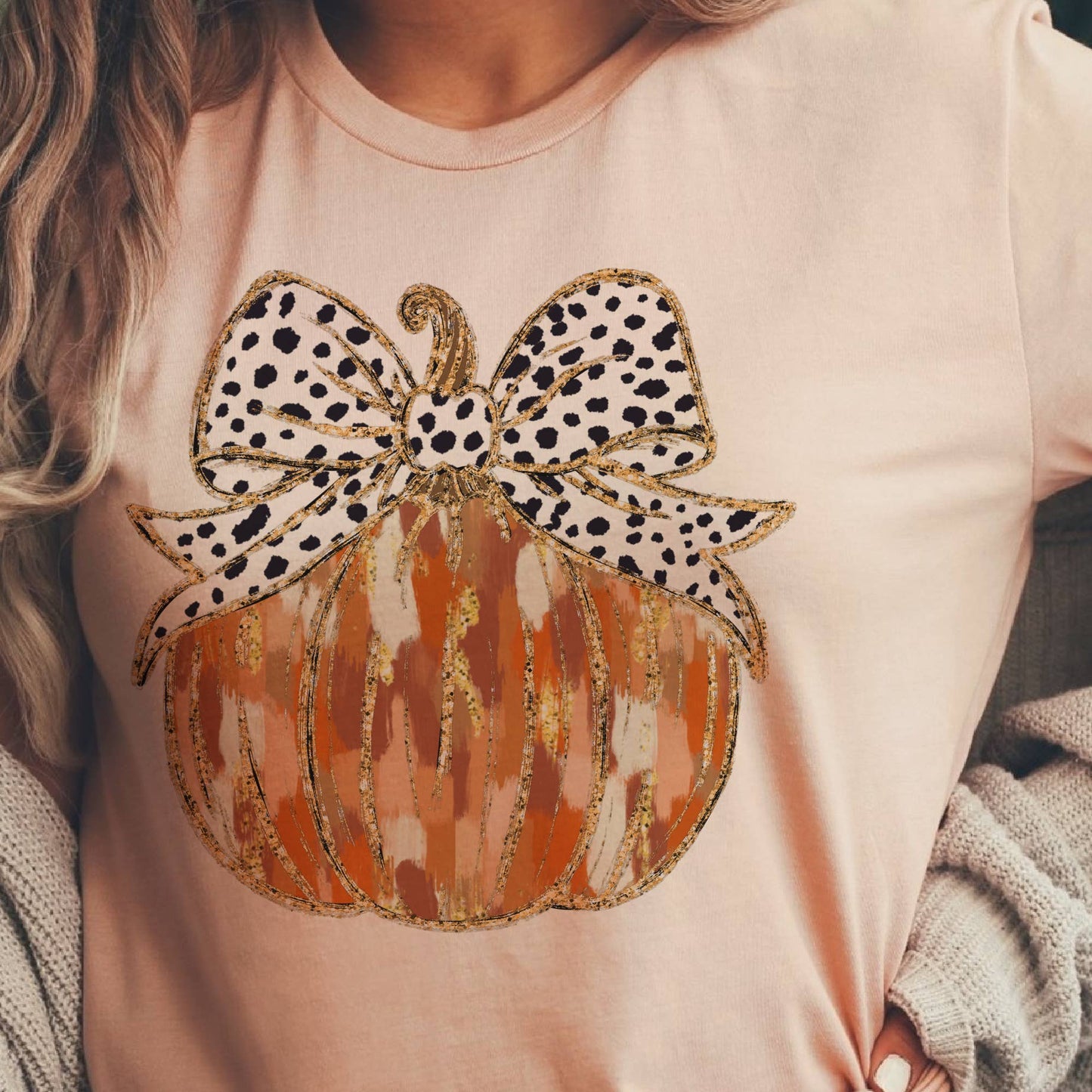 Autumn Preppy Pumpkin Patch Halloween Fall Graphic Tee
