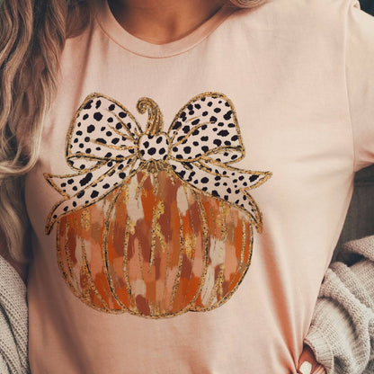 Autumn Preppy Pumpkin Patch Halloween Fall Graphic Tee
