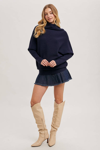 SLOUCH NECK DOLMAN PULLOVER