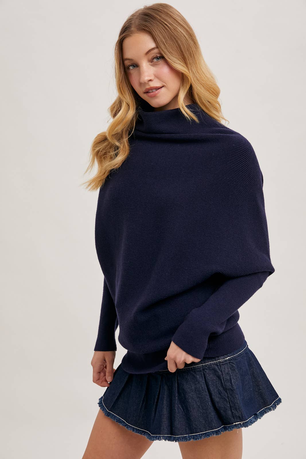 SLOUCH NECK DOLMAN PULLOVER