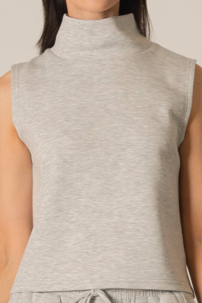 P. CILL Butter Modal Cowl Neck Sleeveless Top