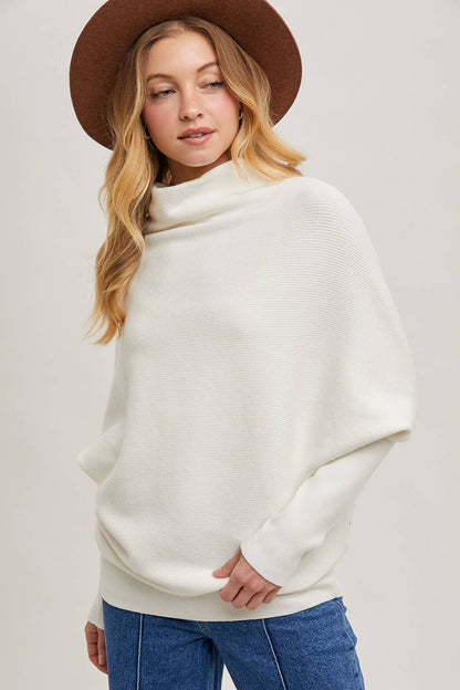 SLOUCH NECK DOLMAN PULLOVER