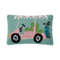 Pink Golf Cart Hook Pillow