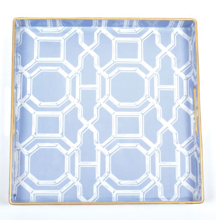 8 Oak Lane Bamboo Trellis Square Tray
