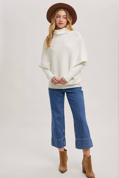 SLOUCH NECK DOLMAN PULLOVER