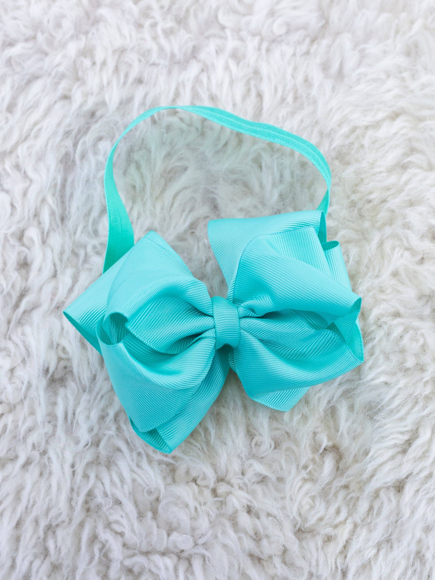 5 Inch Double Layer Bow With Headband - 29 Colors Available