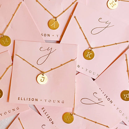 Ellison + Young: Singular Charm Initial Necklace