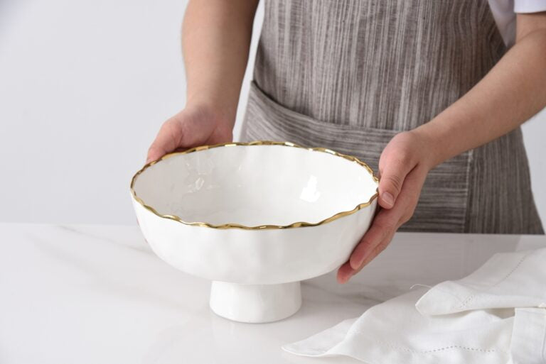 Medium Footed Bowl - Pampa Bay