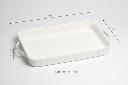 Rectangular Tray with Handles