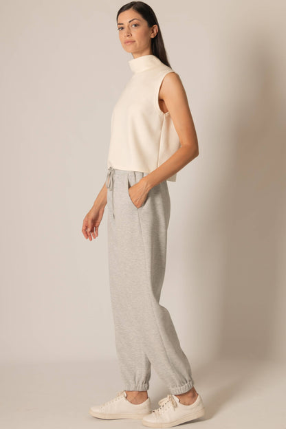 P. CILL Butter Modal Cowl Neck Sleeveless Top