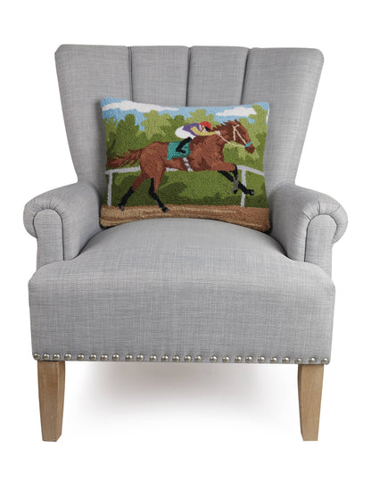 Racing Horse Hook Pillow