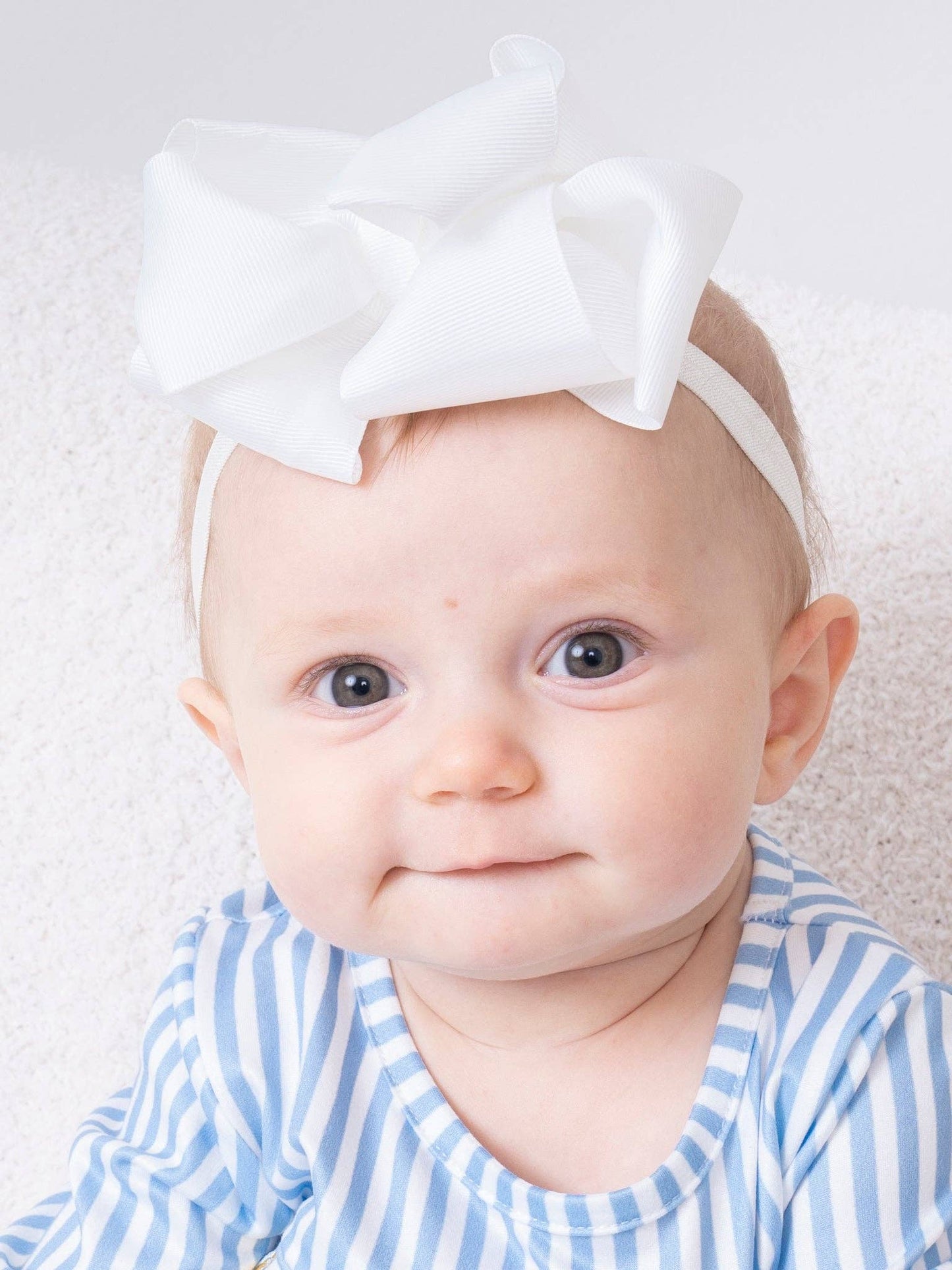 5 Inch Double Layer Bow With Headband - 29 Colors Available