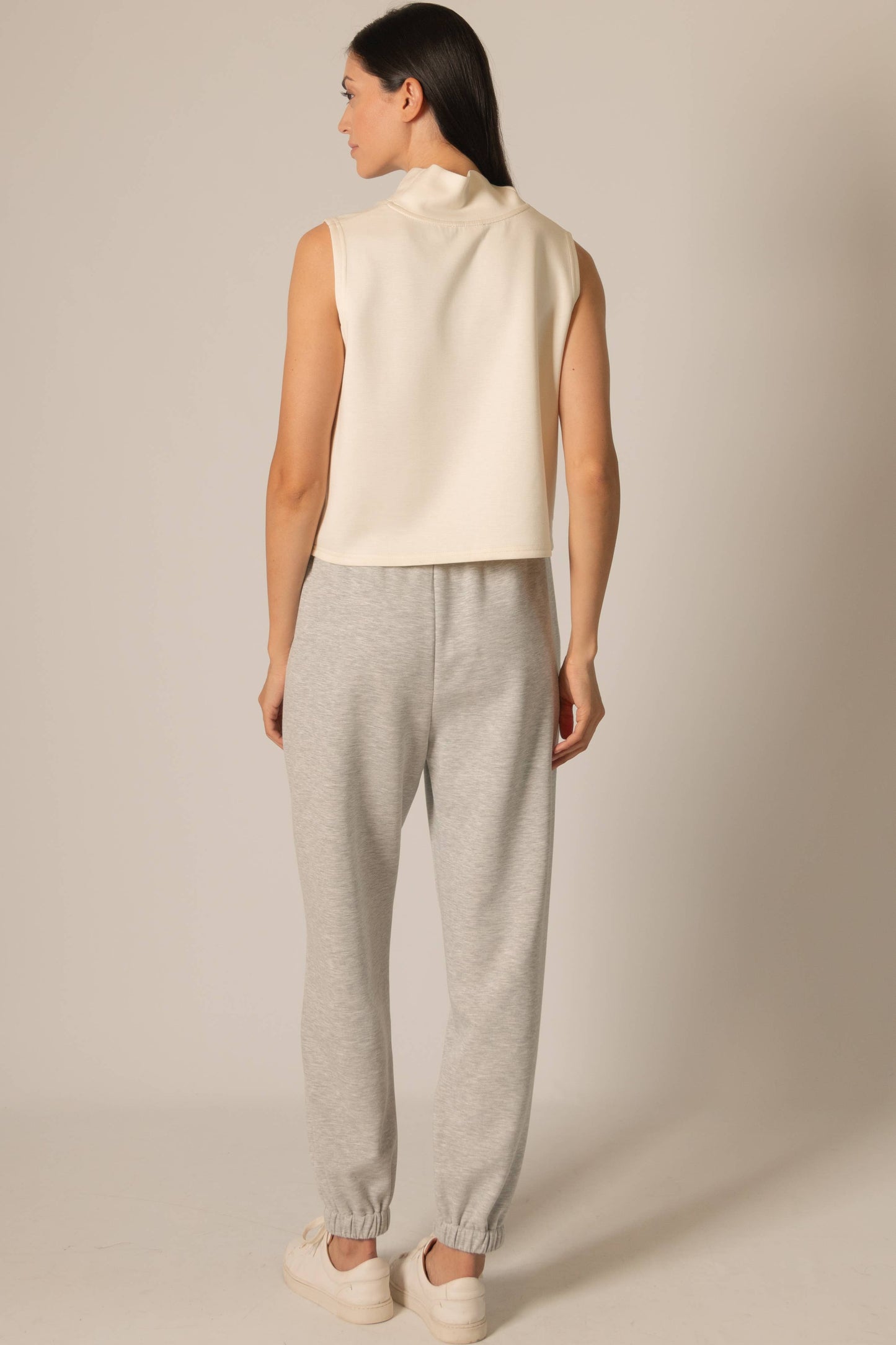 P. CILL Butter Modal Cowl Neck Sleeveless Top