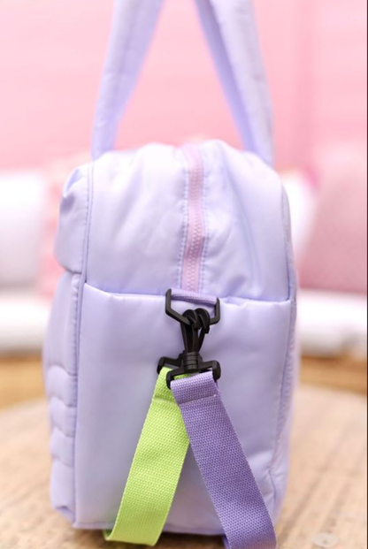 Modern Puffer Duffle - Lilac