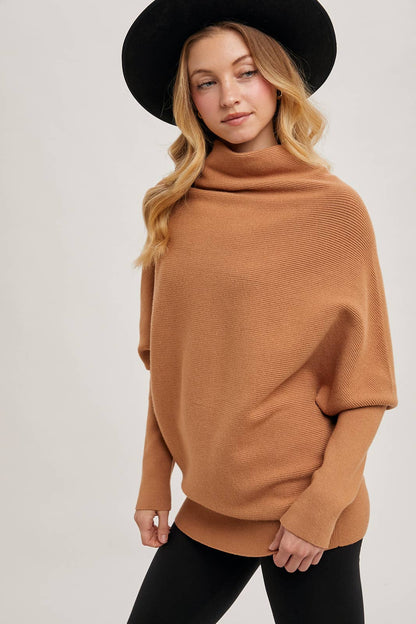 SLOUCH NECK DOLMAN PULLOVER