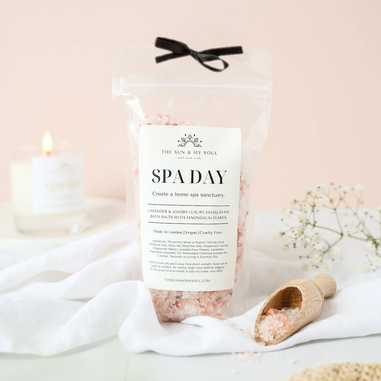 Spa Day Luxury Himalayan Bath Salts Gift⎜Lavender Jojoba