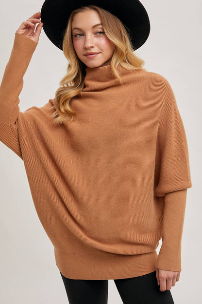 SLOUCH NECK DOLMAN PULLOVER