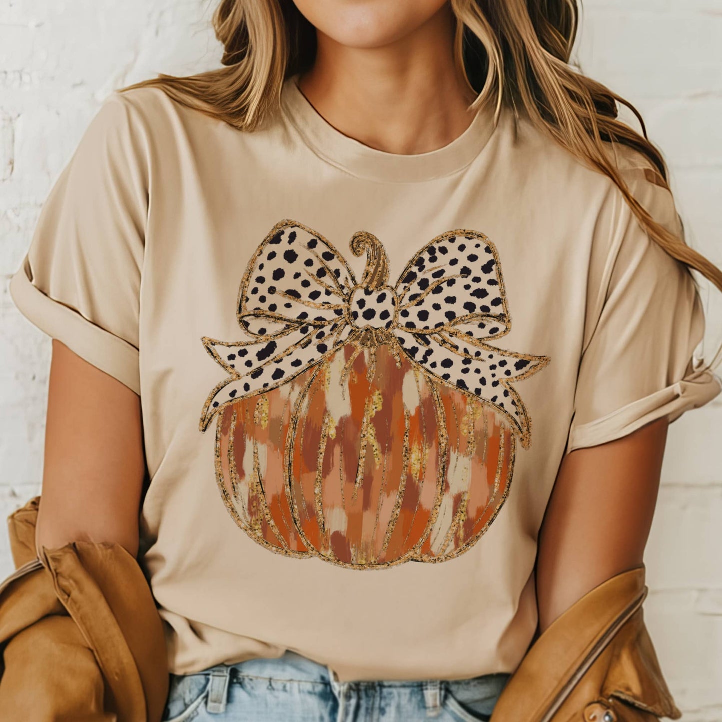 Autumn Preppy Pumpkin Patch Halloween Fall Graphic Tee