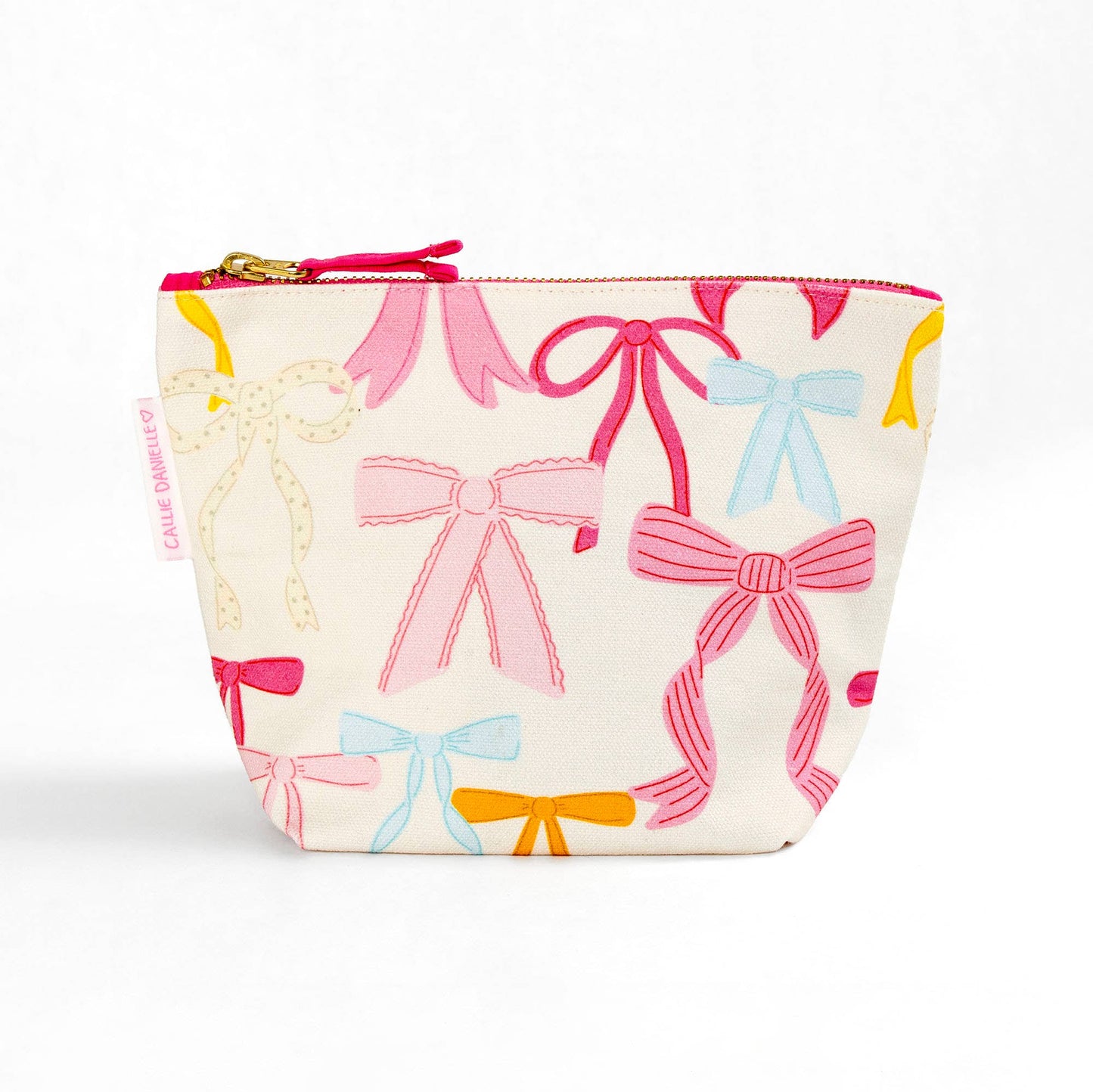 Coquette Bows Canvas Pouch