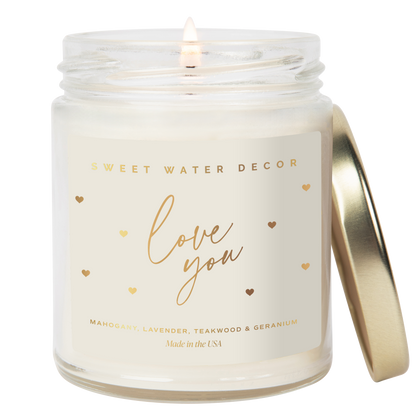 *NEW* Love You 9 oz Candle - Valentine's Day & Home Decor